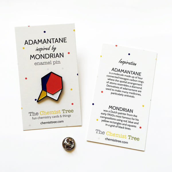 Adamantane Enamel Pin