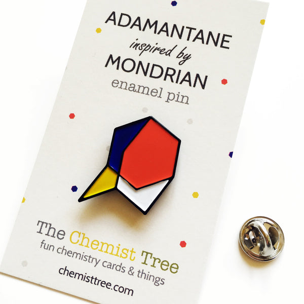 Adamantane Enamel Pin