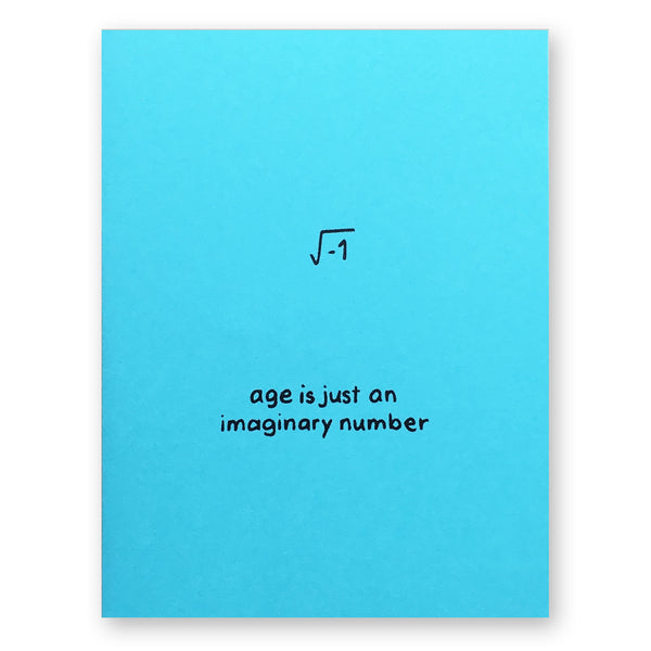 Imaginary Number Birthday Card