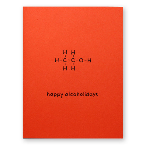 Alcohol Holiday Card