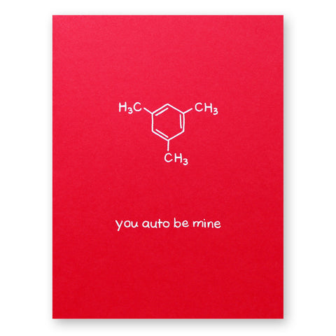 Auto Be Mine Card