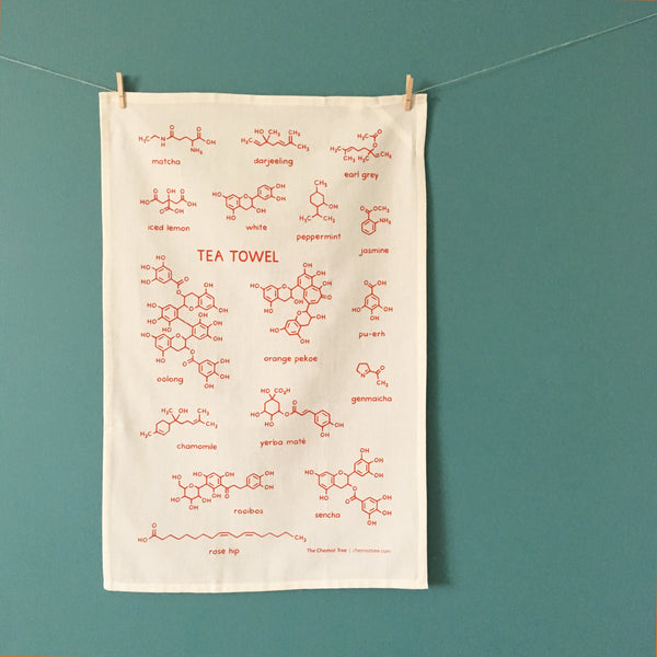 Tea Molecule Tea Towel