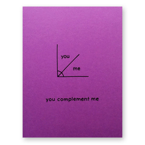 Complementary Angles Card