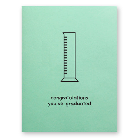 Graduated Cylinder Graduation Card