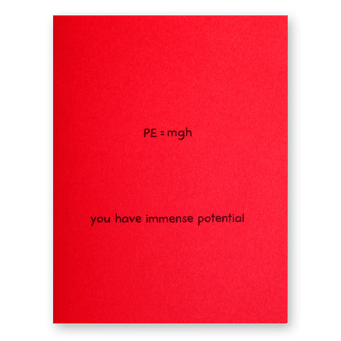 Immense Potential Card