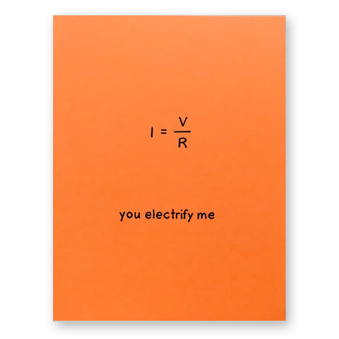 You Electrify Me Card