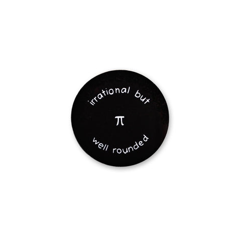 Pi Irrational Well Rounded Button