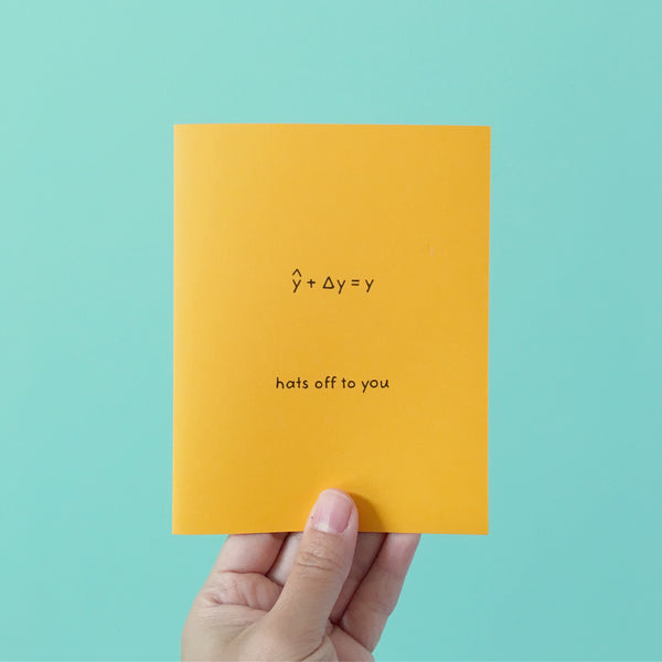 Hats Off To You Card