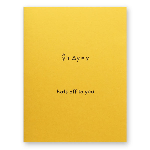 Hats Off To You Card