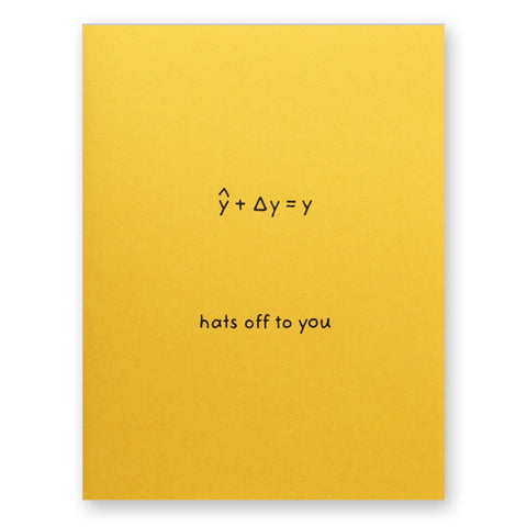 Hats Off To You Card