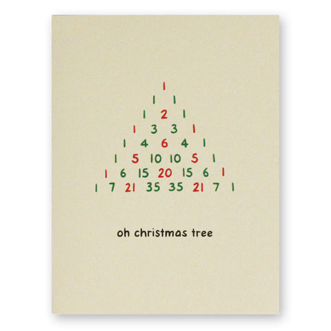 Math Christmas Tree Card
