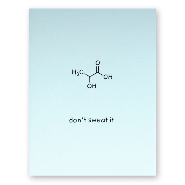 Don't Sweat It Card