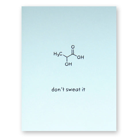 Don't Sweat It Card