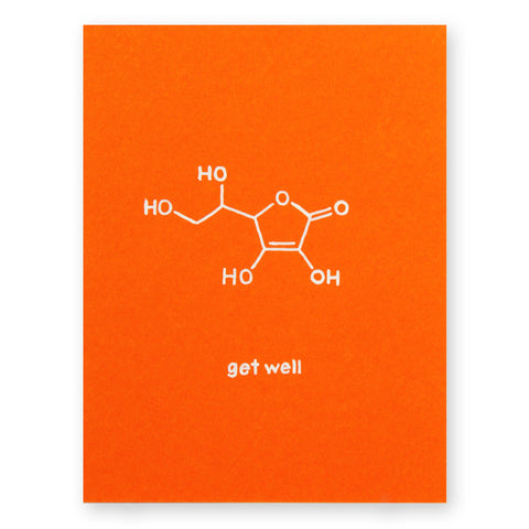 Vitamin C Get Well Card