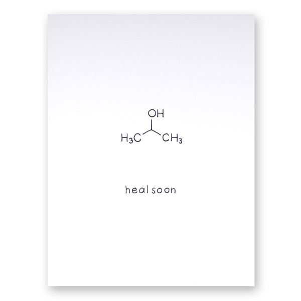 Rubbing Alcohol Card