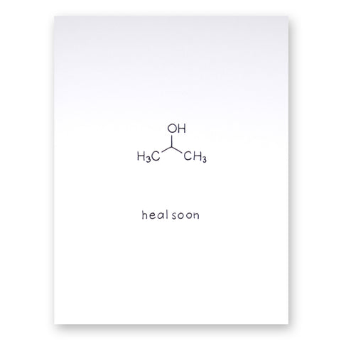 Rubbing Alcohol Card