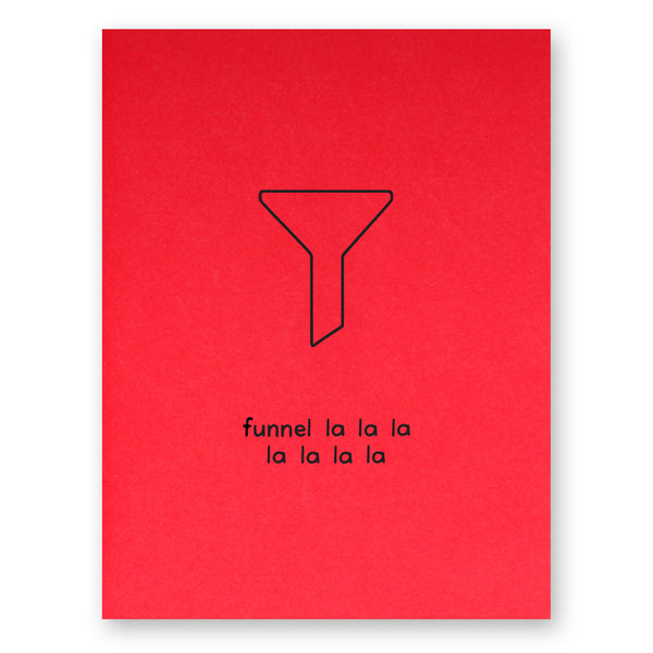 Funnel La La La Holiday Card