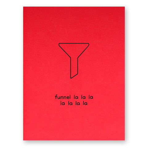 Funnel La La La Holiday Card