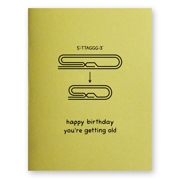 Telomere Birthday Card