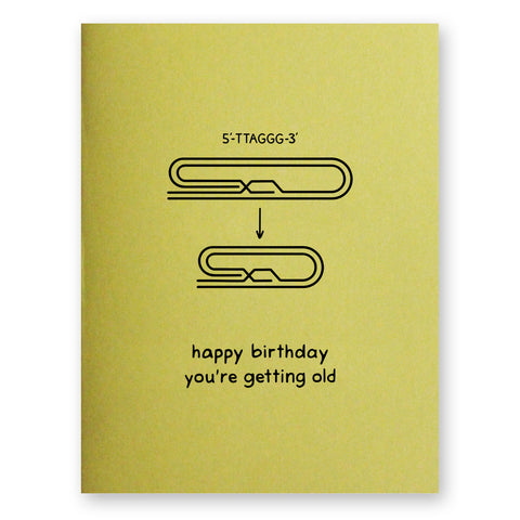 Telomere Birthday Card