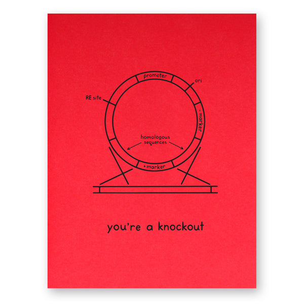 Gene Knockout Valentine Card