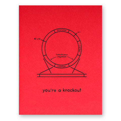Gene Knockout Valentine Card