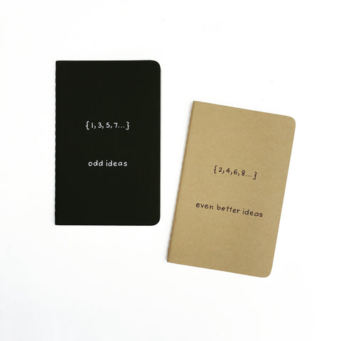 Odd Even Pocket Notebook Set