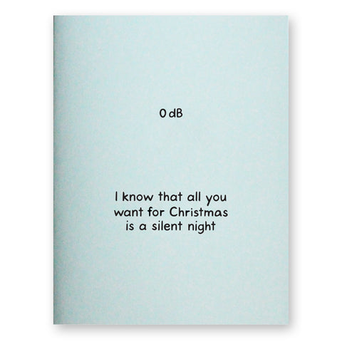 Silent Night Christmas Card