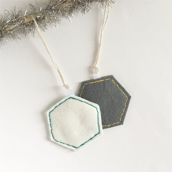 Benzene Molecule Ornament Set