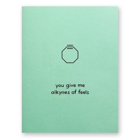 Alkynes of Feels Card