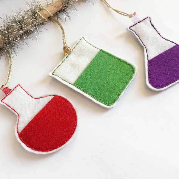 12 Days of Science Lab Ornament Set