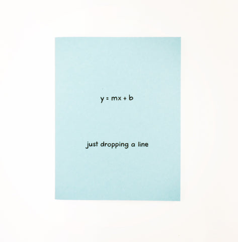 Just Dropping A Line Card