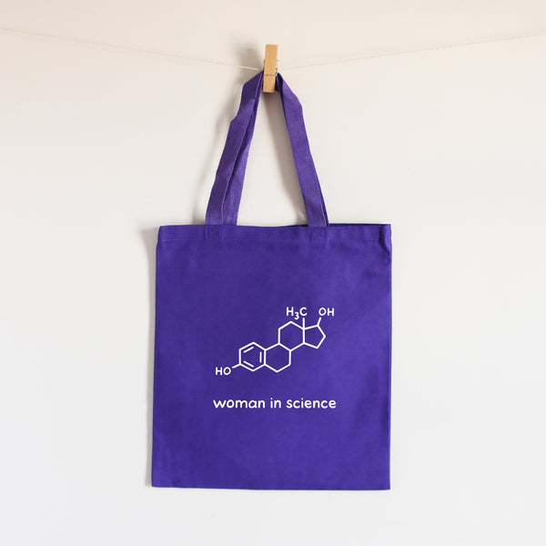 Woman in Science Tote Bag