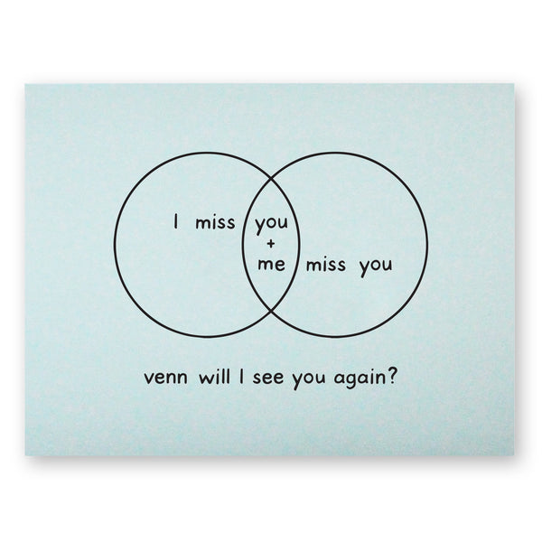 Venn Will I See You Card