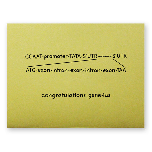 Congratulations Gene-ius Card