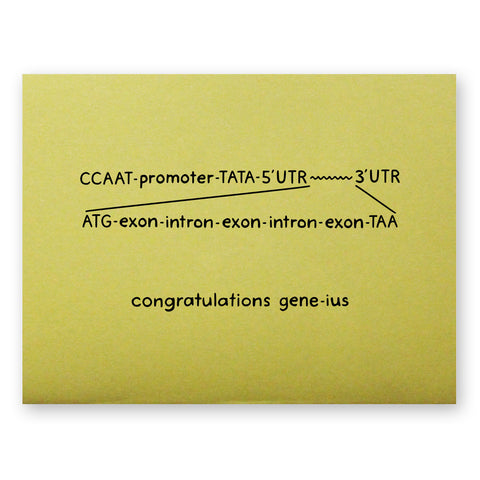Congratulations Gene-ius Card