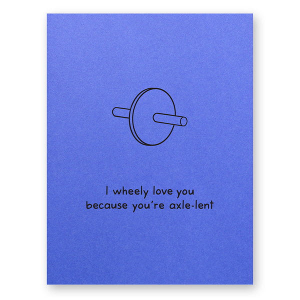 Wheel and Axle Valentine Card