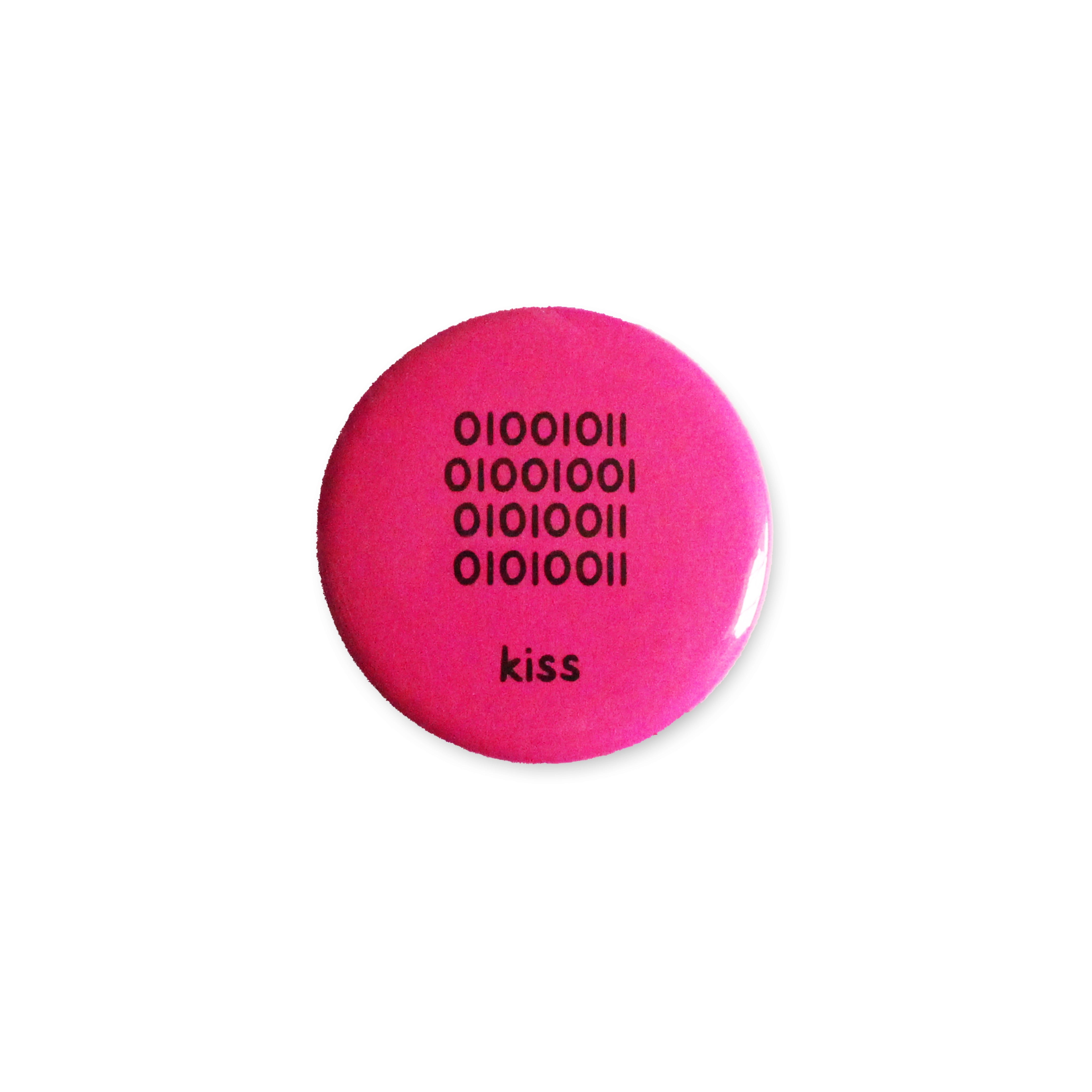 Binary Kiss Button - The Chemist Tree