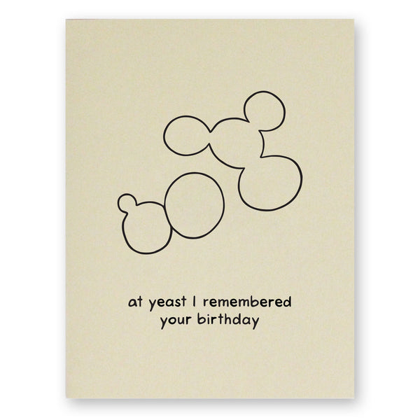 Yeast Birthday Card
