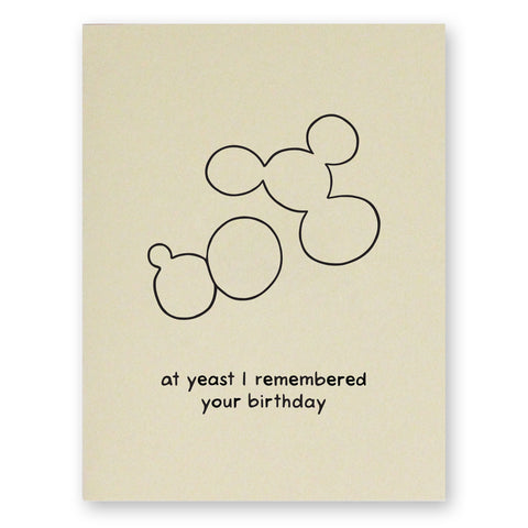 Yeast Birthday Card