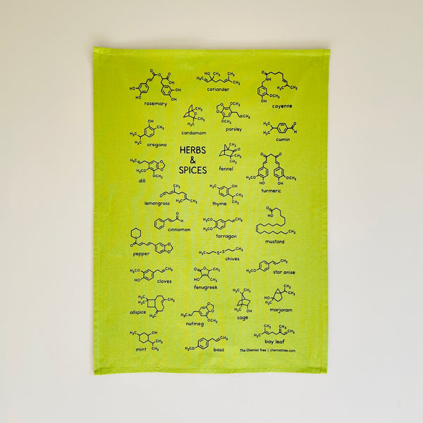 Herbs and Spices Tea Towel