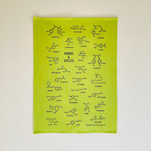 Herbs and Spices Tea Towel