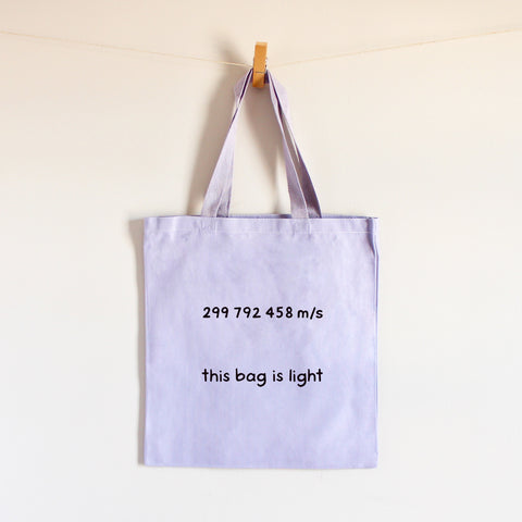 Speed of Light Tote Bag