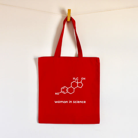 Woman in Science Tote Bag