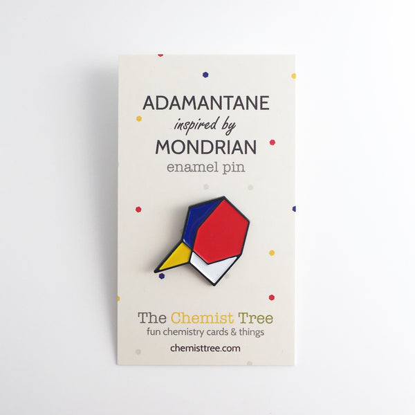 Adamantane Enamel Pin