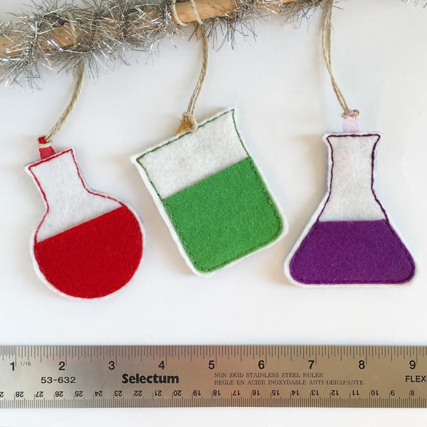 Science Lab Ornament Set