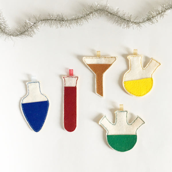 12 Days of Science Lab Ornament Set