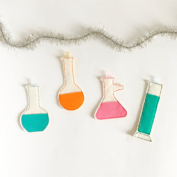12 Days of Science Lab Ornament Set