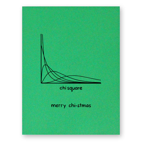 Chi Squared Christmas Card