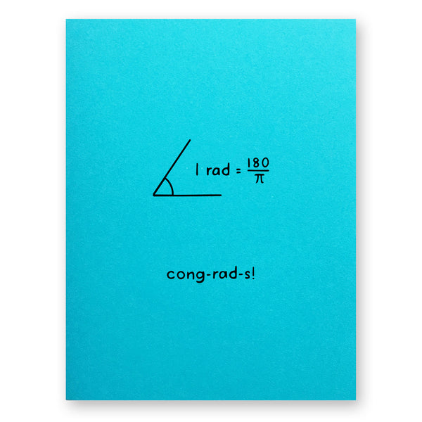 Radians Congratulations Card